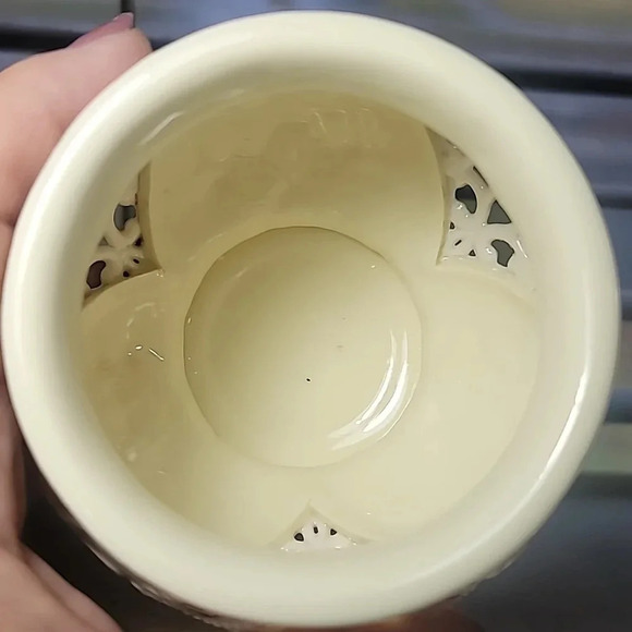 Madison and Max Cream Colored Porcelain Votive Candle Holder - Picture 4 of 5